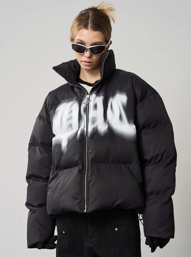 Harsh and Cruel Phantom Logo Down Jacket