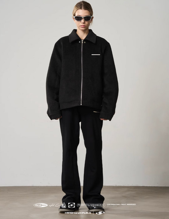 Harsh and Cruel Woolen Zipper Jacket