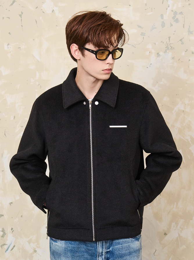 Harsh and Cruel Woolen Zipper Jacket