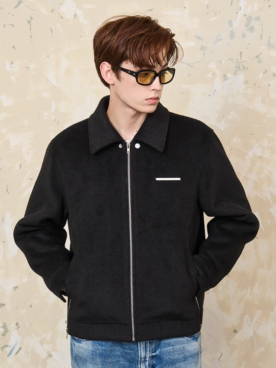 Harsh and Cruel Woolen Zipper Jacket