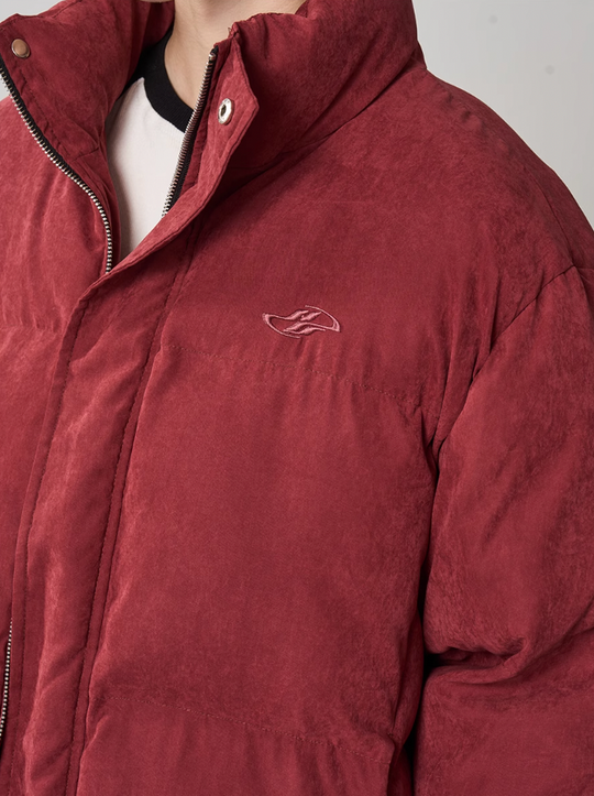 Harsh and Cruel Stand Up Collar Velvet Down Jacket