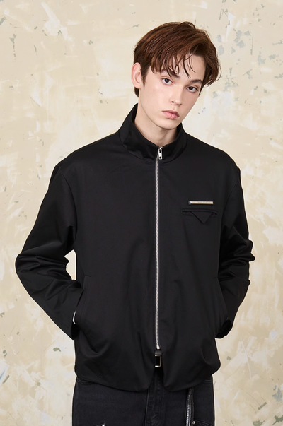 Harsh and Cruel Stand Up Collar Twill Jacket
