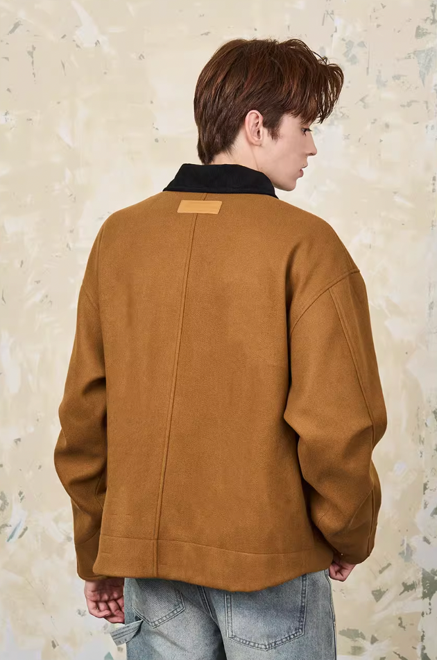 Harsh and Cruel Embroidered Logo Woolen Jacket