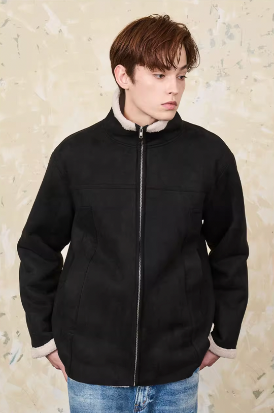 Harsh and Cruel Faux Fur Suede Jacket