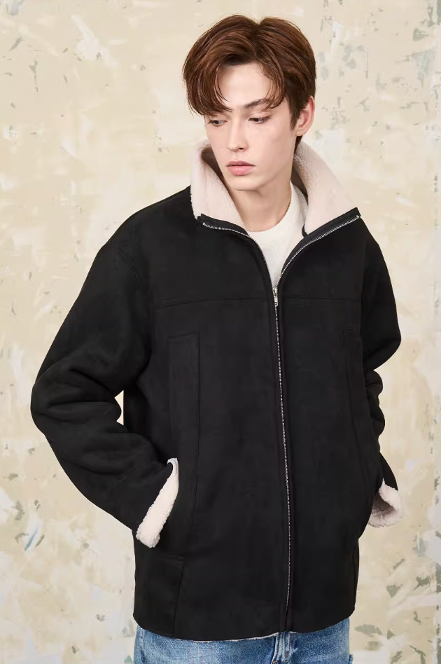 Harsh and Cruel Faux Fur Suede Jacket