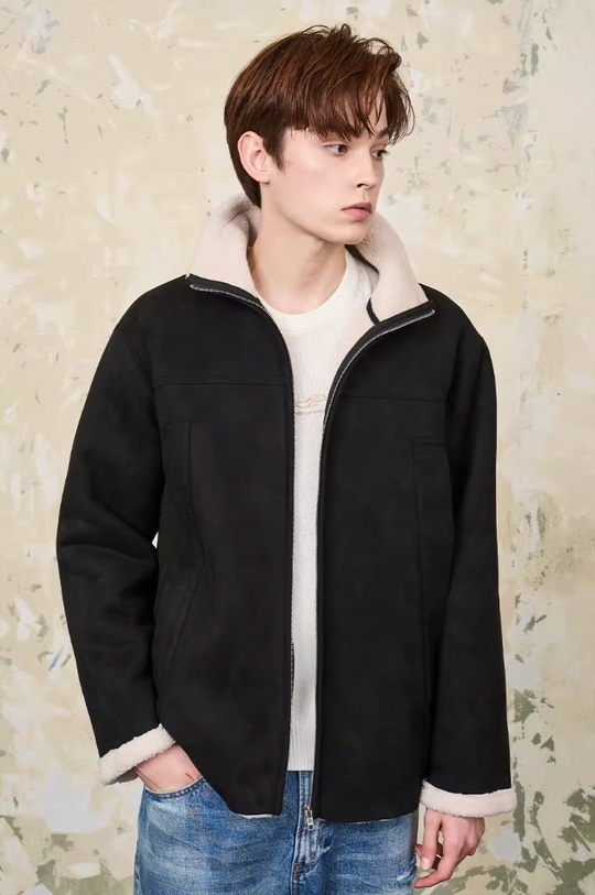 Harsh and Cruel Faux Fur Suede Jacket