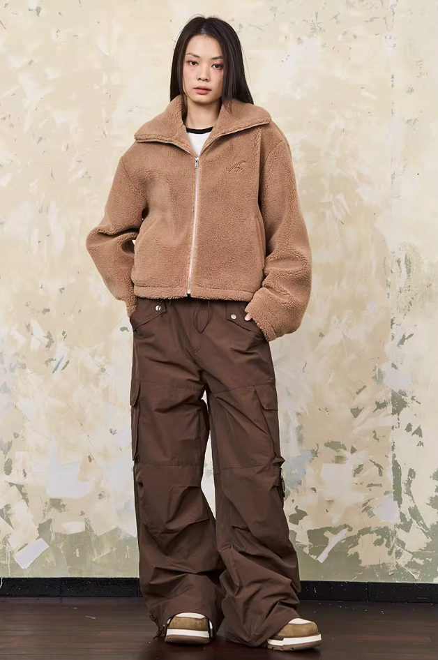 Harsh and Cruel Embroidered Sherpa Jacket