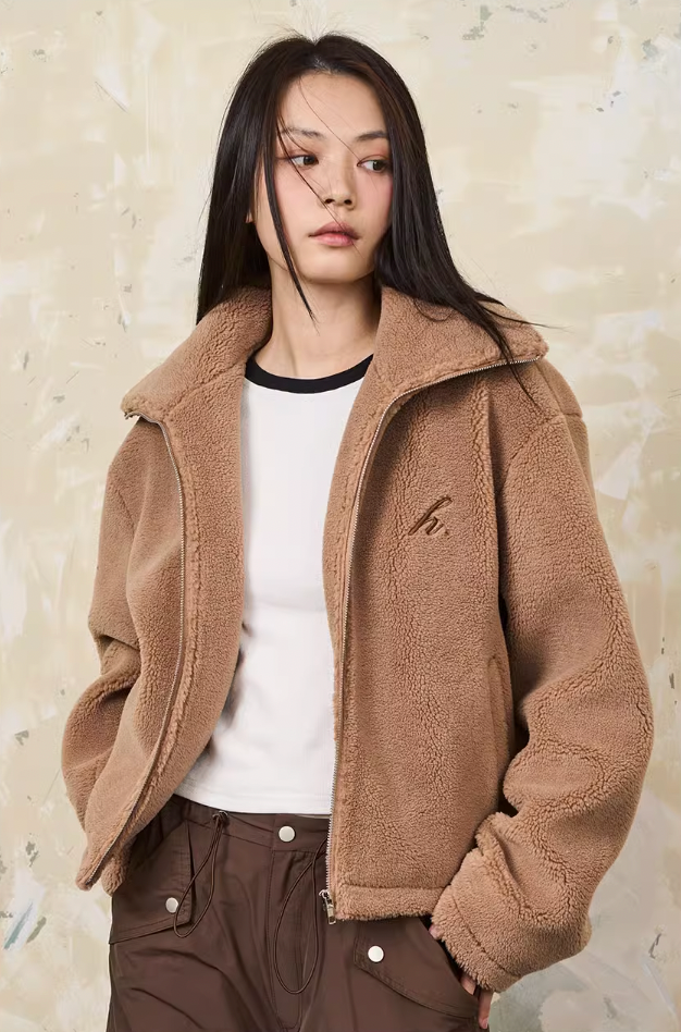 Harsh and Cruel Embroidered Sherpa Jacket