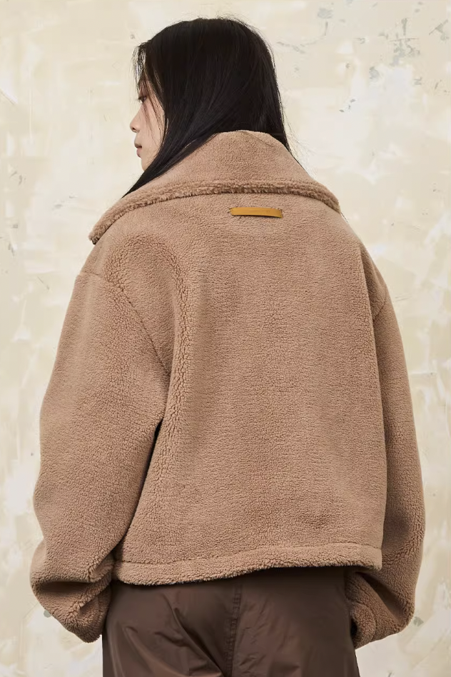 Harsh and Cruel Embroidered Sherpa Jacket