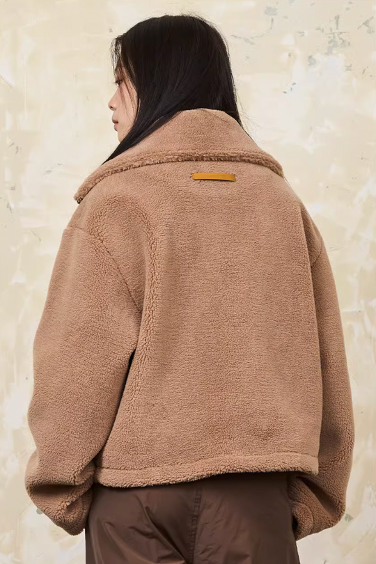 Harsh and Cruel Embroidered Sherpa Jacket