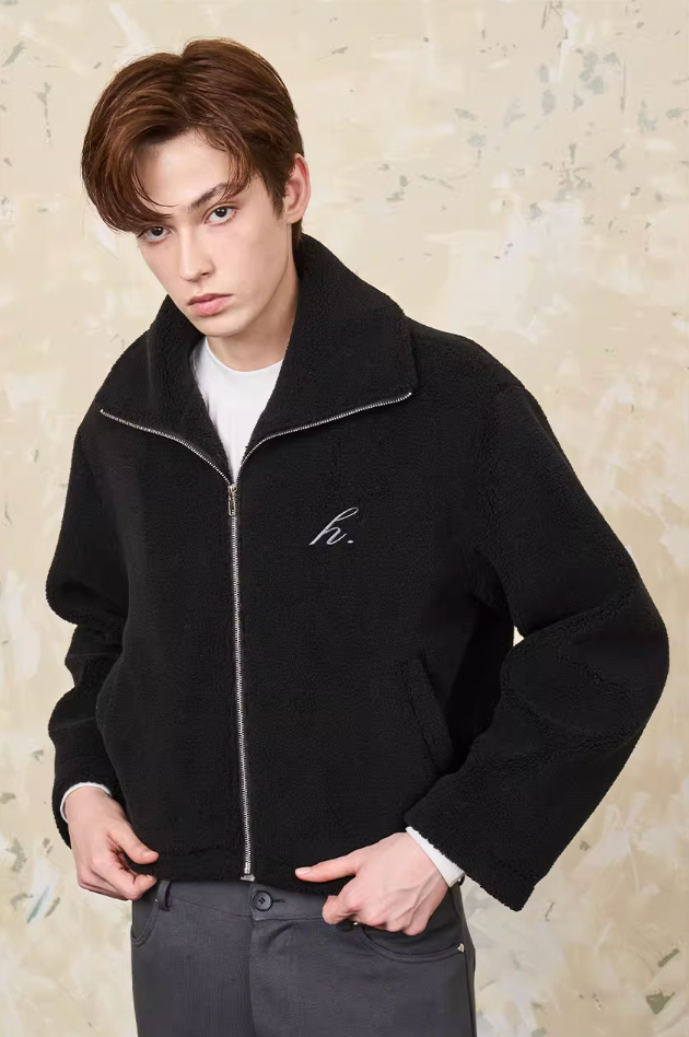 Harsh and Cruel Embroidered Sherpa Jacket