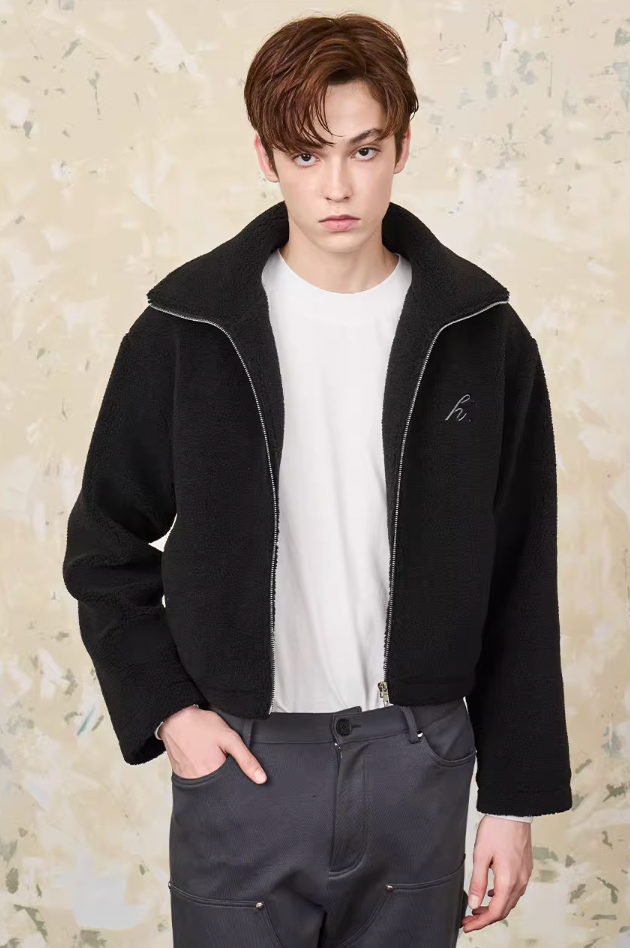 Harsh and Cruel Embroidered Sherpa Jacket