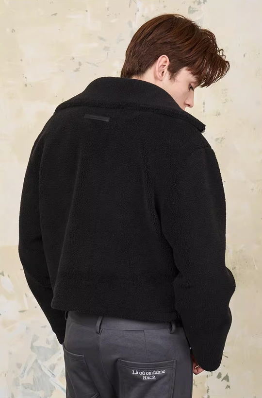 Harsh and Cruel Embroidered Sherpa Jacket