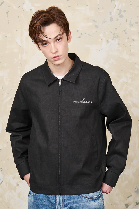 Harsh and Cruel Embroidered Lapel Collar Jacket