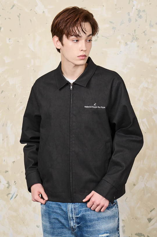 Harsh and Cruel Embroidered Lapel Collar Jacket