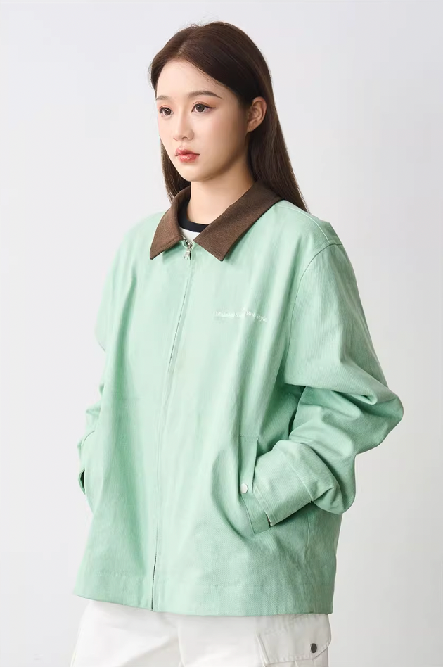 Harsh and Cruel Embroidered Lapel Collar Jacket