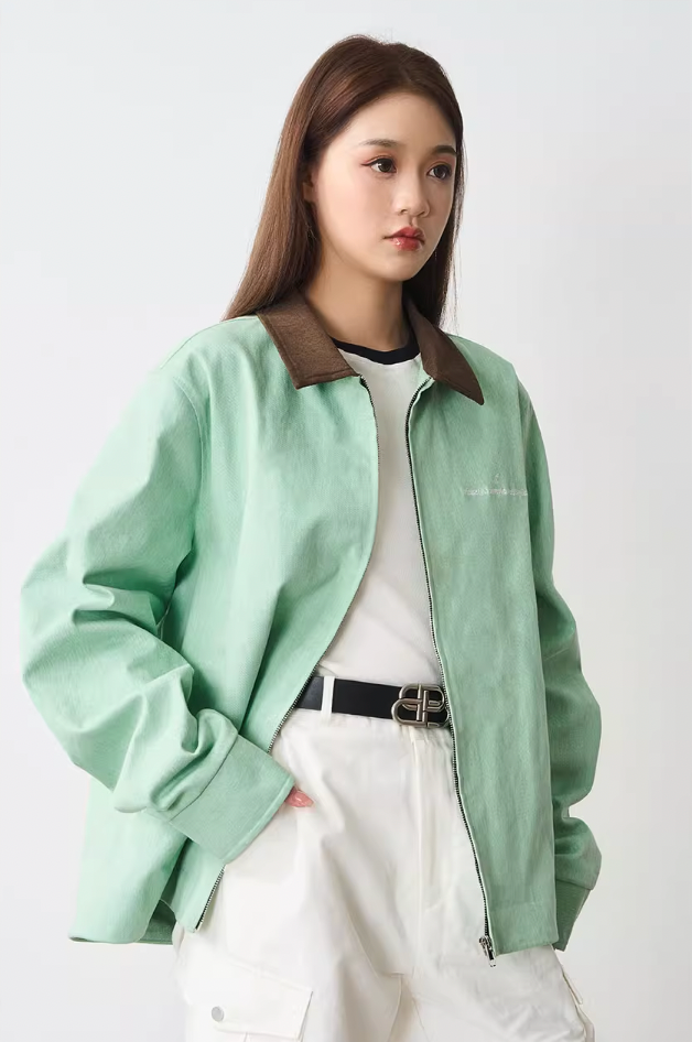 Harsh and Cruel Embroidered Lapel Collar Jacket