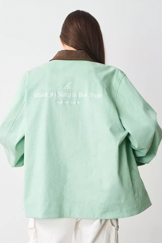 Harsh and Cruel Embroidered Lapel Collar Jacket