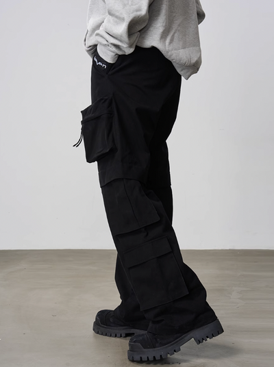 Harsh and Cruel 3D Multi Pocket Straight Trousers