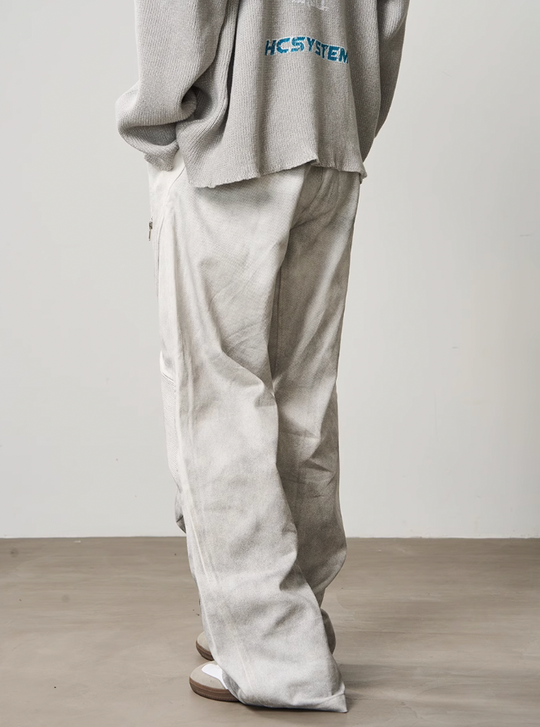 Harsh and Cruel Racing Embroidered Patchwork Trousers