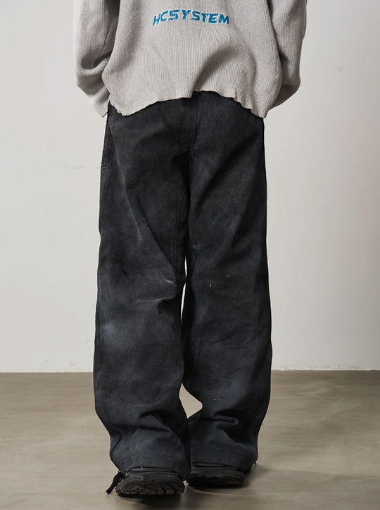 Harsh and Cruel Racing Embroidered Patchwork Trousers