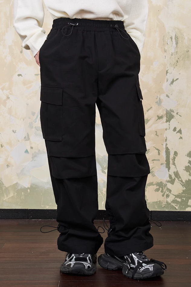 Harsh and Cruel Drawstrings Adjustable Cargo Trousers