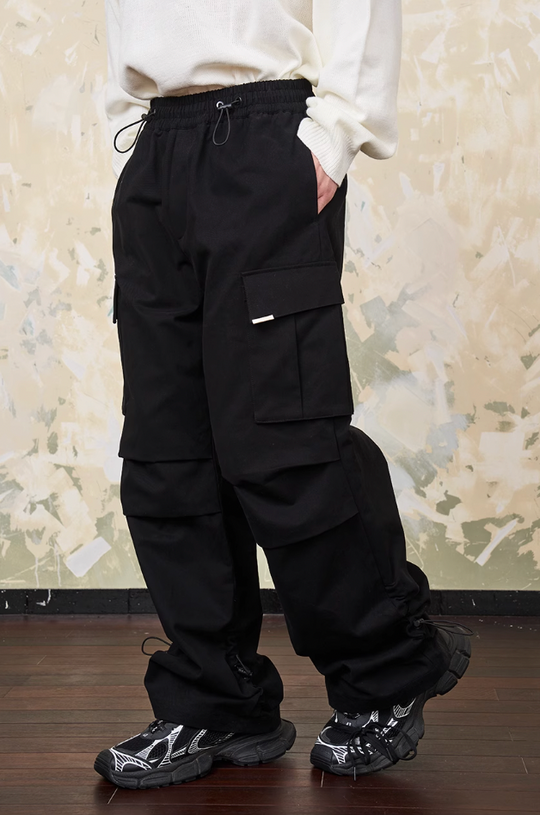 Harsh and Cruel Drawstrings Adjustable Cargo Trousers
