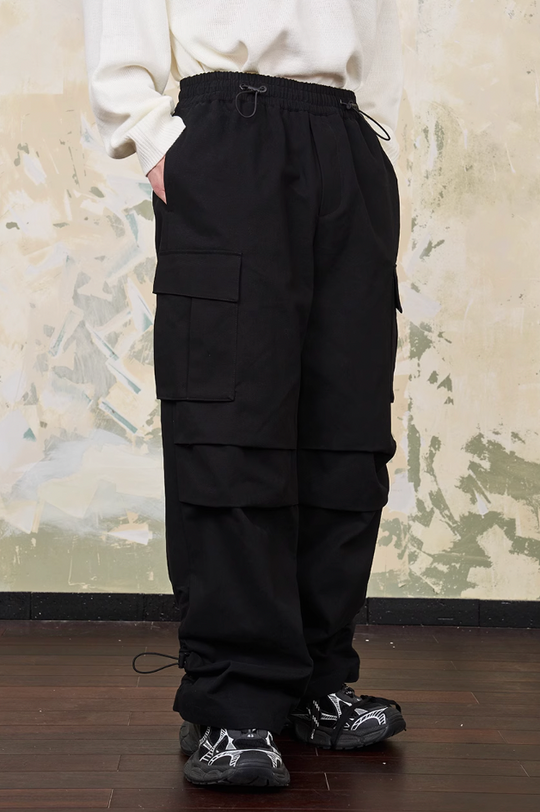 Harsh and Cruel Drawstrings Adjustable Cargo Trousers