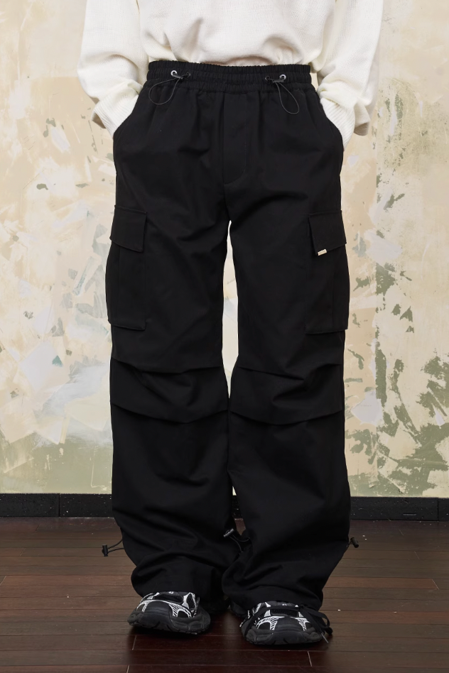 Harsh and Cruel Drawstrings Adjustable Cargo Trousers