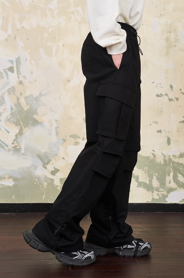 Harsh and Cruel Drawstrings Adjustable Cargo Trousers