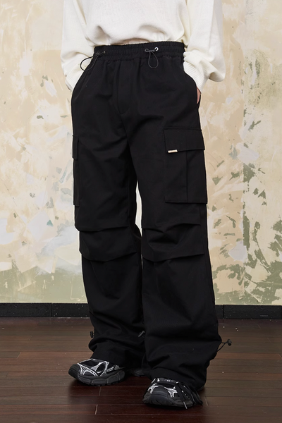 Harsh and Cruel Drawstrings Adjustable Cargo Trousers