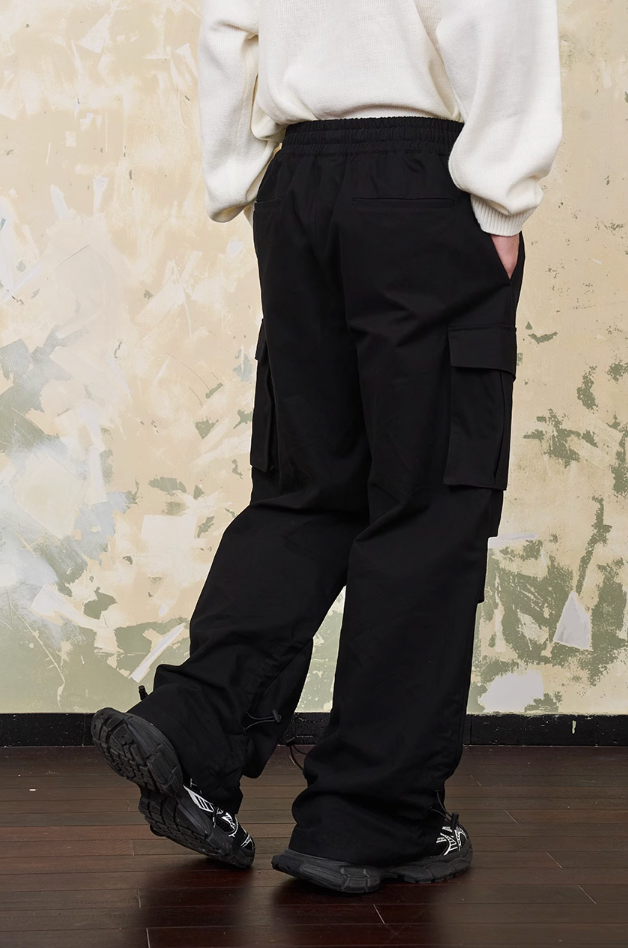Harsh and Cruel Drawstrings Adjustable Cargo Trousers