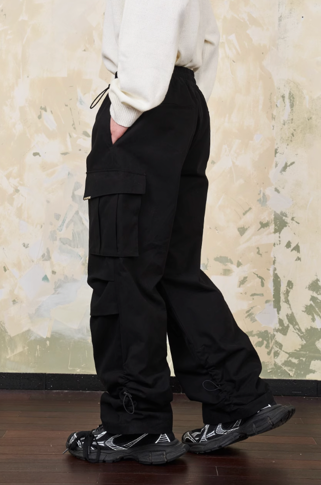 Harsh and Cruel Drawstrings Adjustable Cargo Trousers