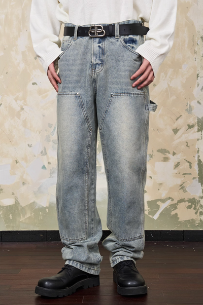 Harsh and Cruel Double Knee Straight Jeans
