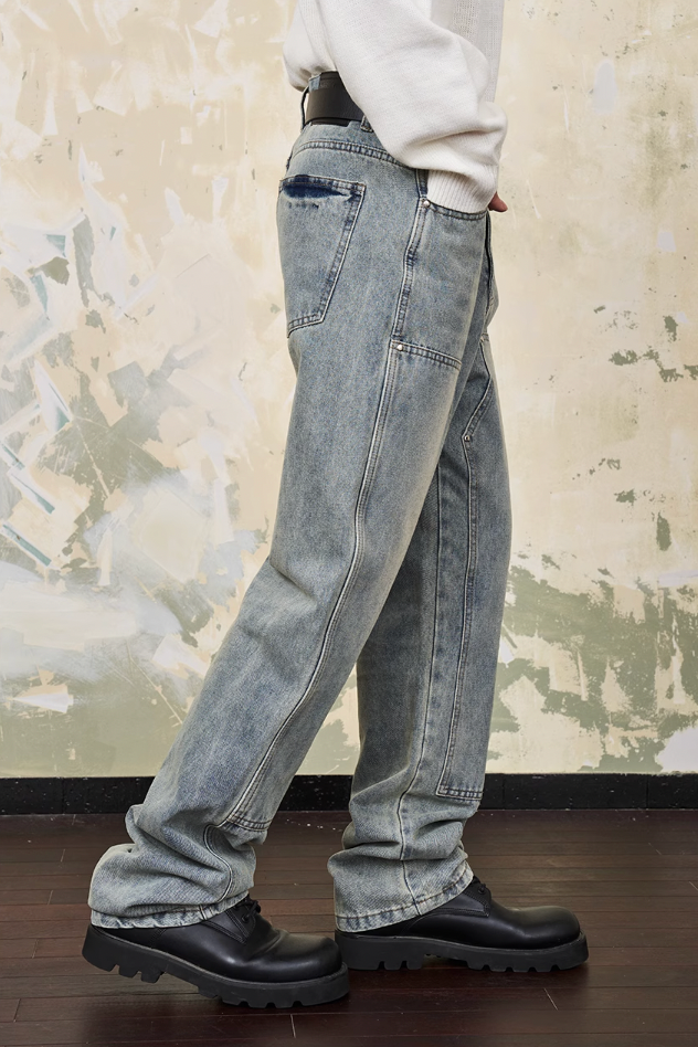 Harsh and Cruel Double Knee Straight Jeans