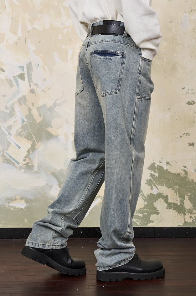 Harsh and Cruel Double Knee Straight Jeans