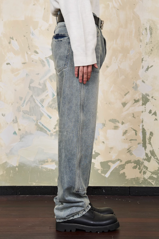 Harsh and Cruel Double Knee Straight Jeans