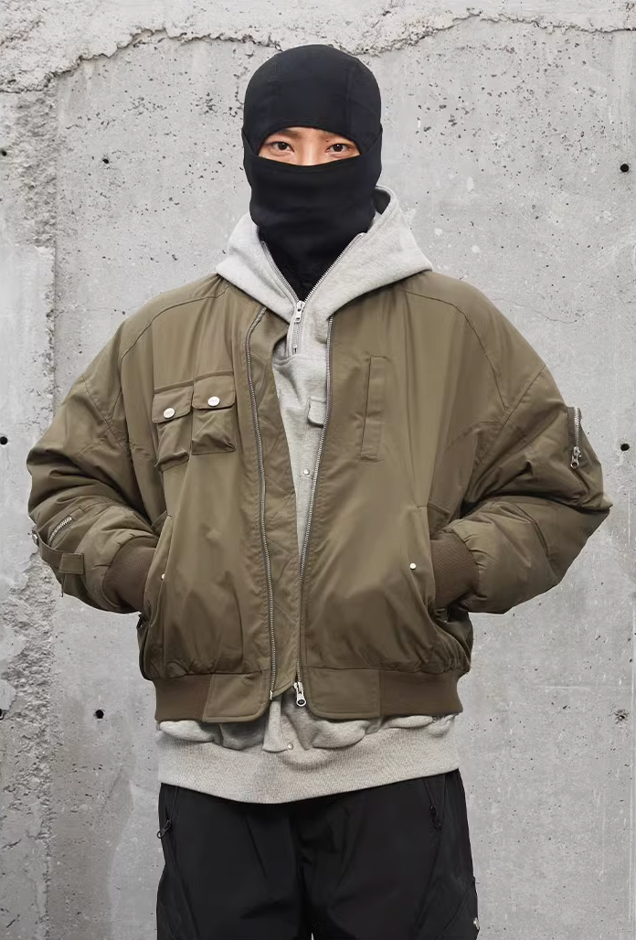 F2CE 3D Pockets Bomber Flight Jacket