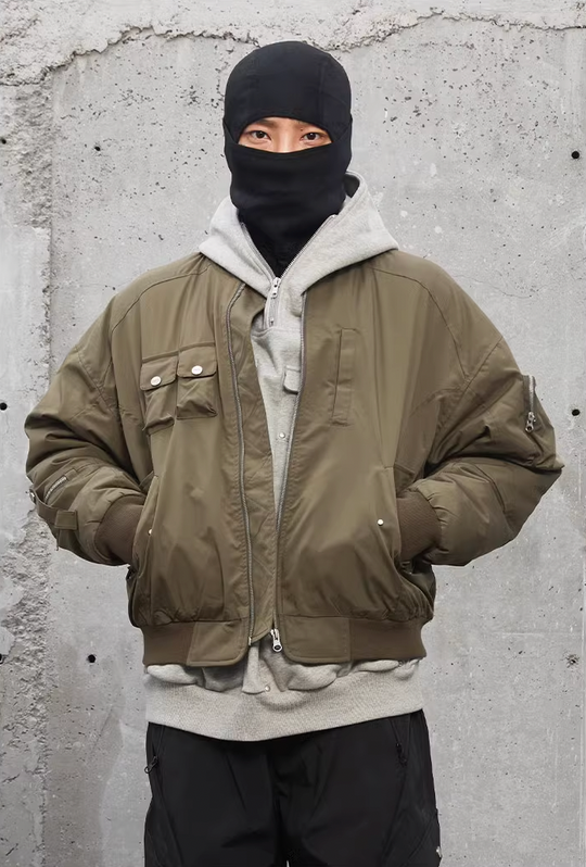 F2CE 3D Pockets Bomber Flight Jacket