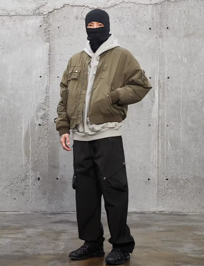 F2CE 3D Pockets Bomber Flight Jacket