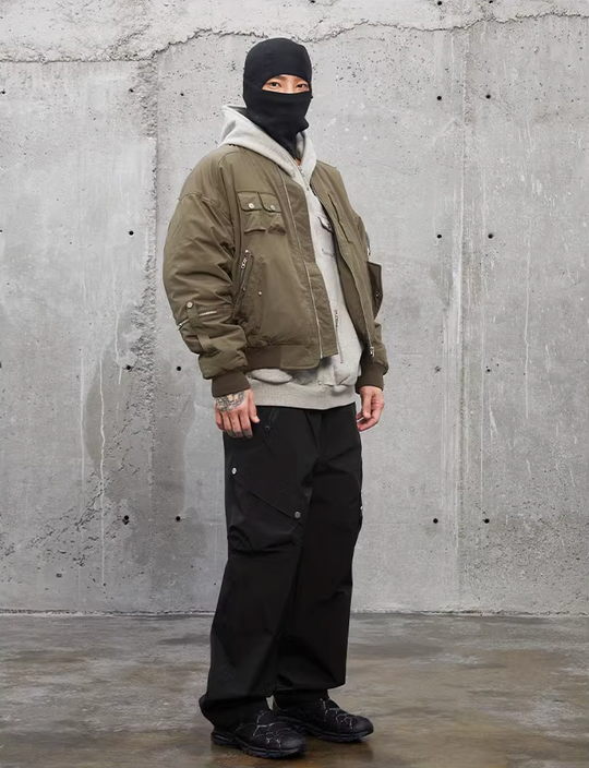 F2CE 3D Pockets Bomber Flight Jacket