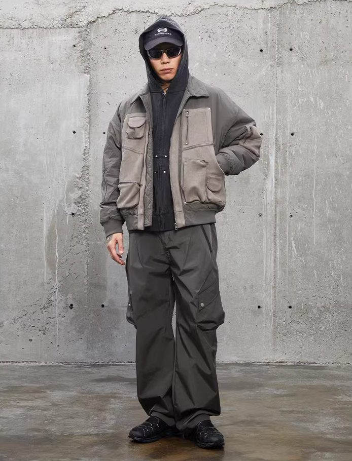 F2CE Multi Pockets Bomber Flight Jacket