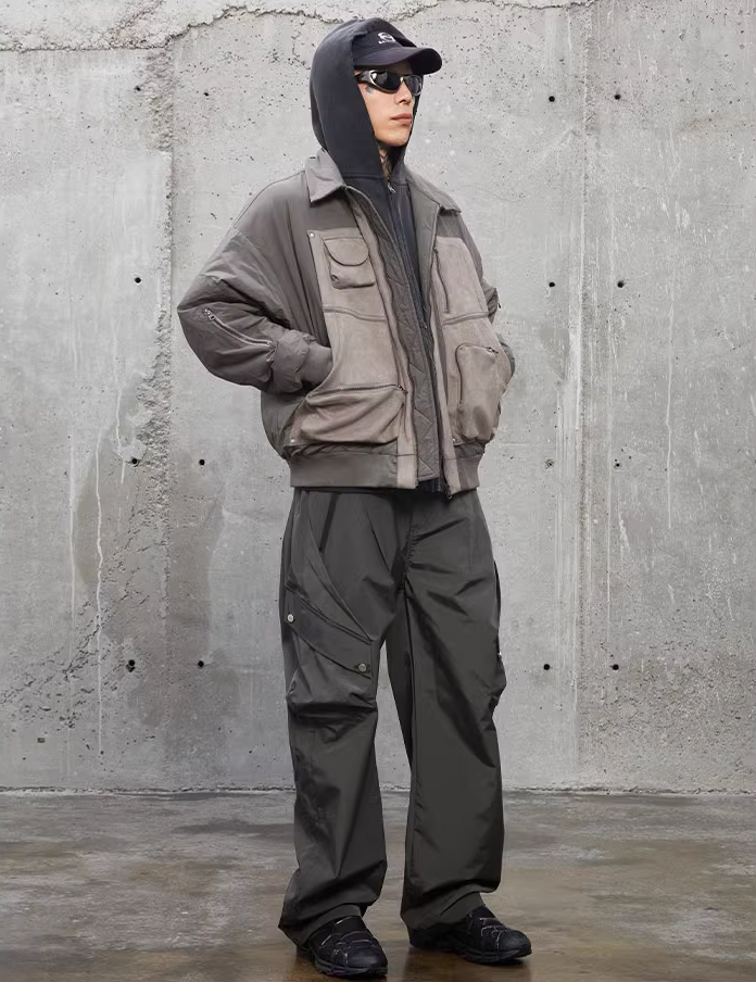 F2CE Multi Pockets Bomber Flight Jacket