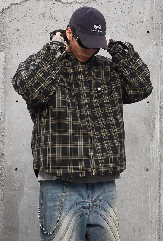 F2CE Plaid Hooded Jacket