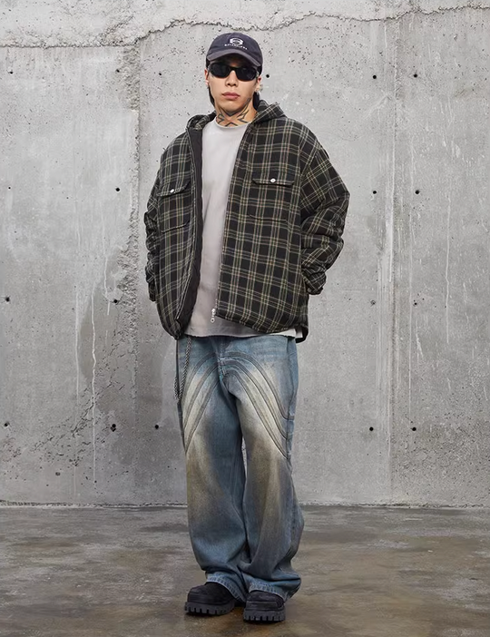 F2CE Plaid Hooded Jacket