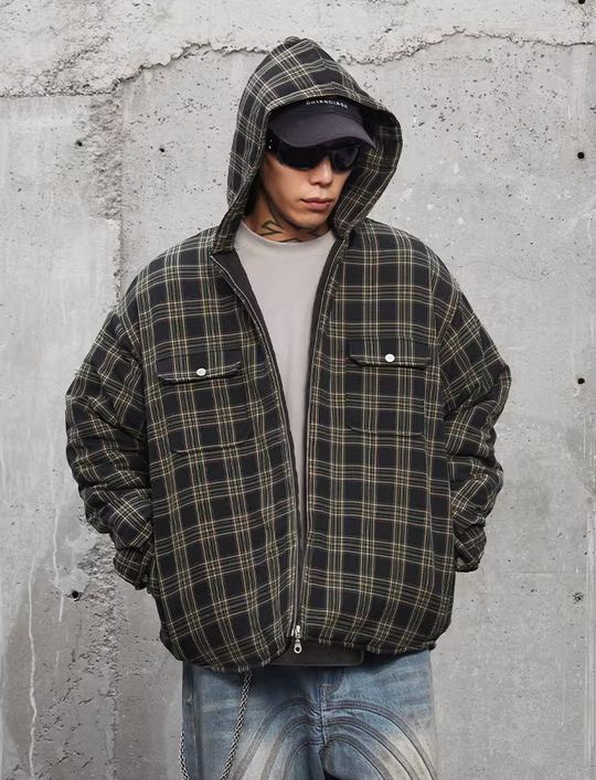 F2CE Plaid Hooded Jacket