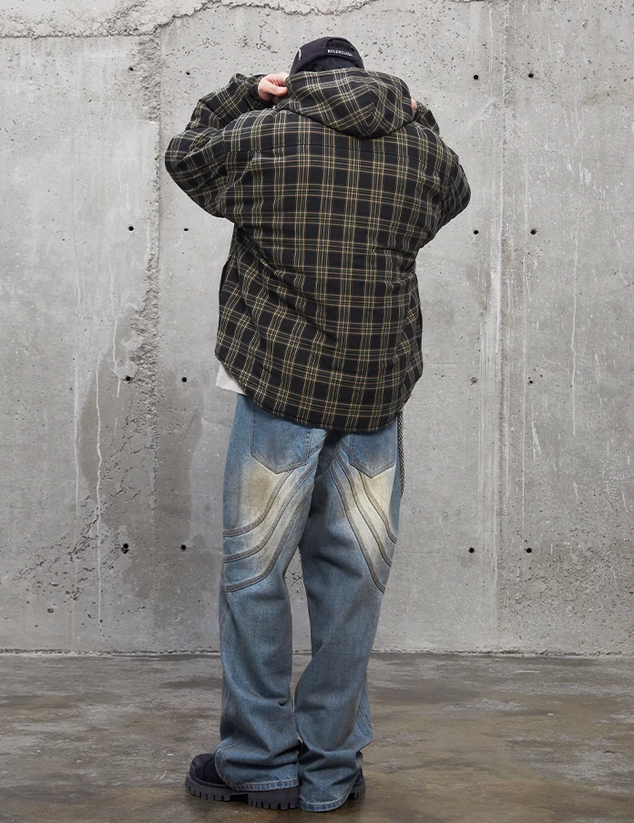 F2CE Plaid Hooded Jacket