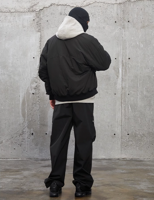 F2CE 3D Pockets Multi Zipper Bomber Flight Jacket