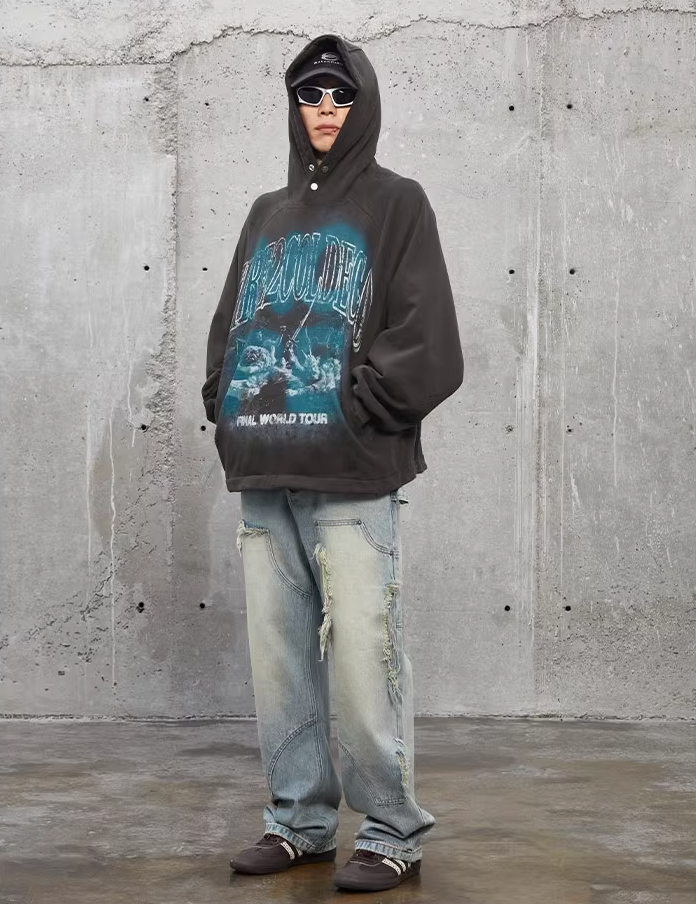 F2CE Graffiti Printing Hoodie