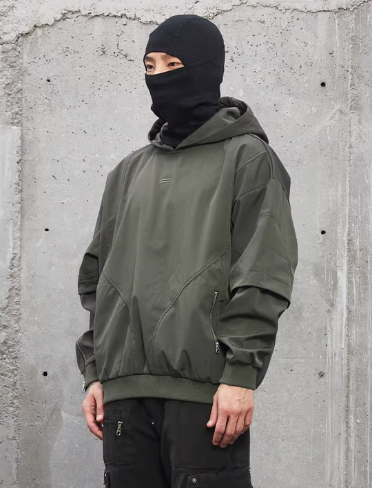 F2CE Nylon Zipper Functional Hoodie